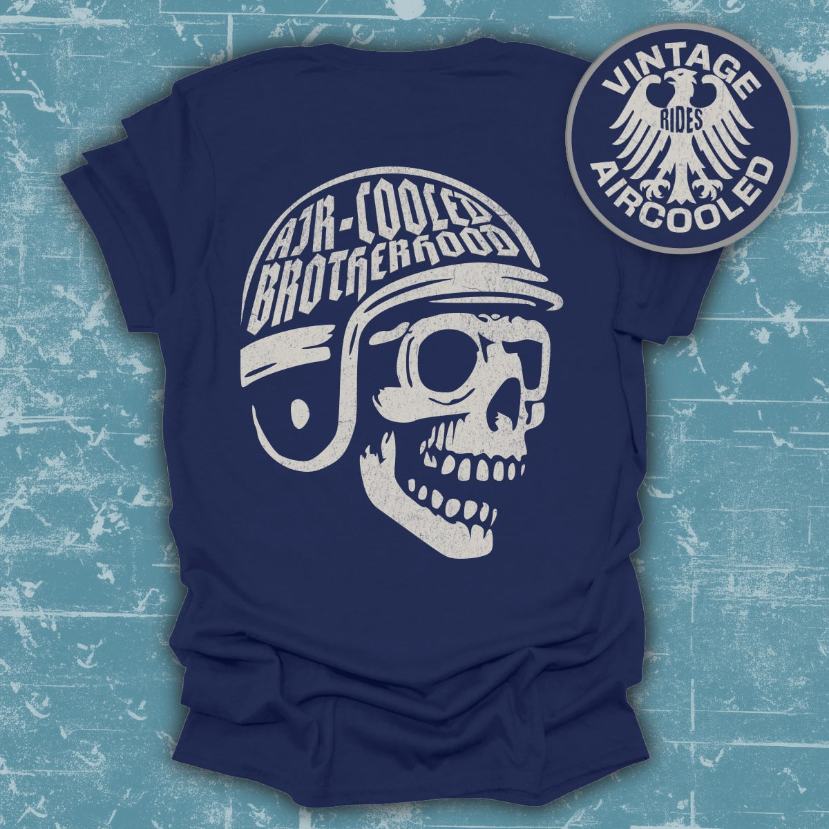 Air Cooled Brotherhood Skull Design T-Shirt product
