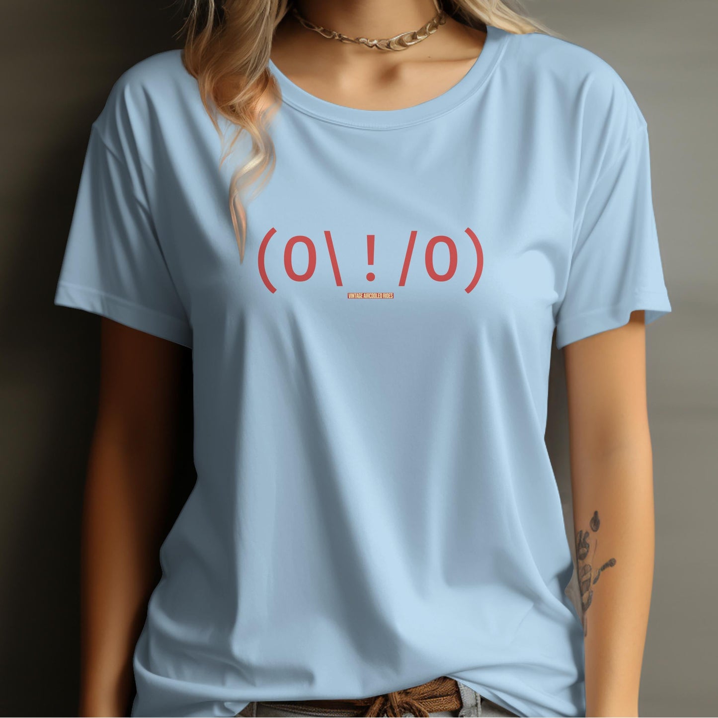 Fun Graphic Light Blue Short Sleeve Shirt product