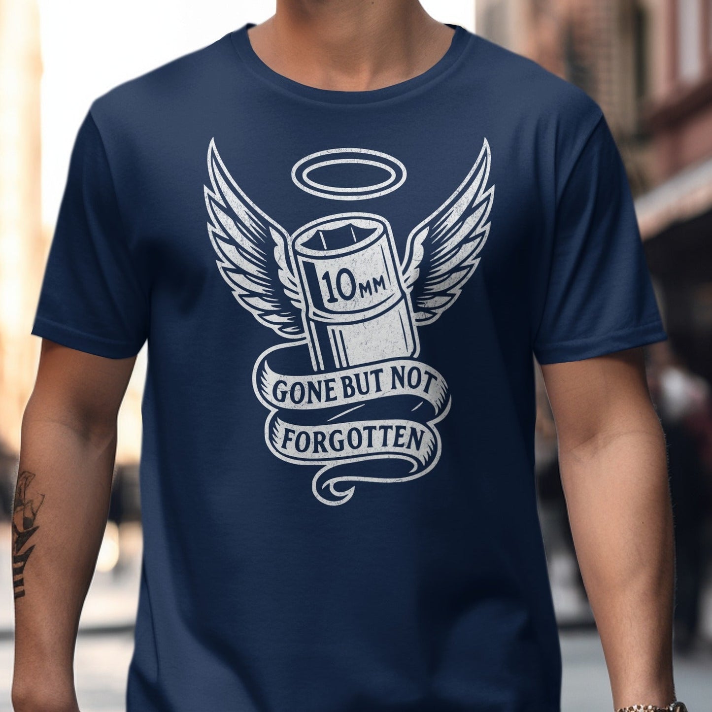 Gone But Not Forgotten 10mm Angel Wing T-Shirt product