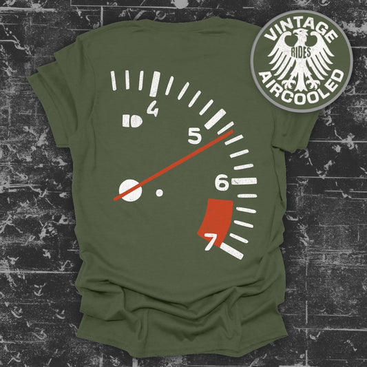 Vintage Rides Aircooled Tachometer Graphic T-Shirt product