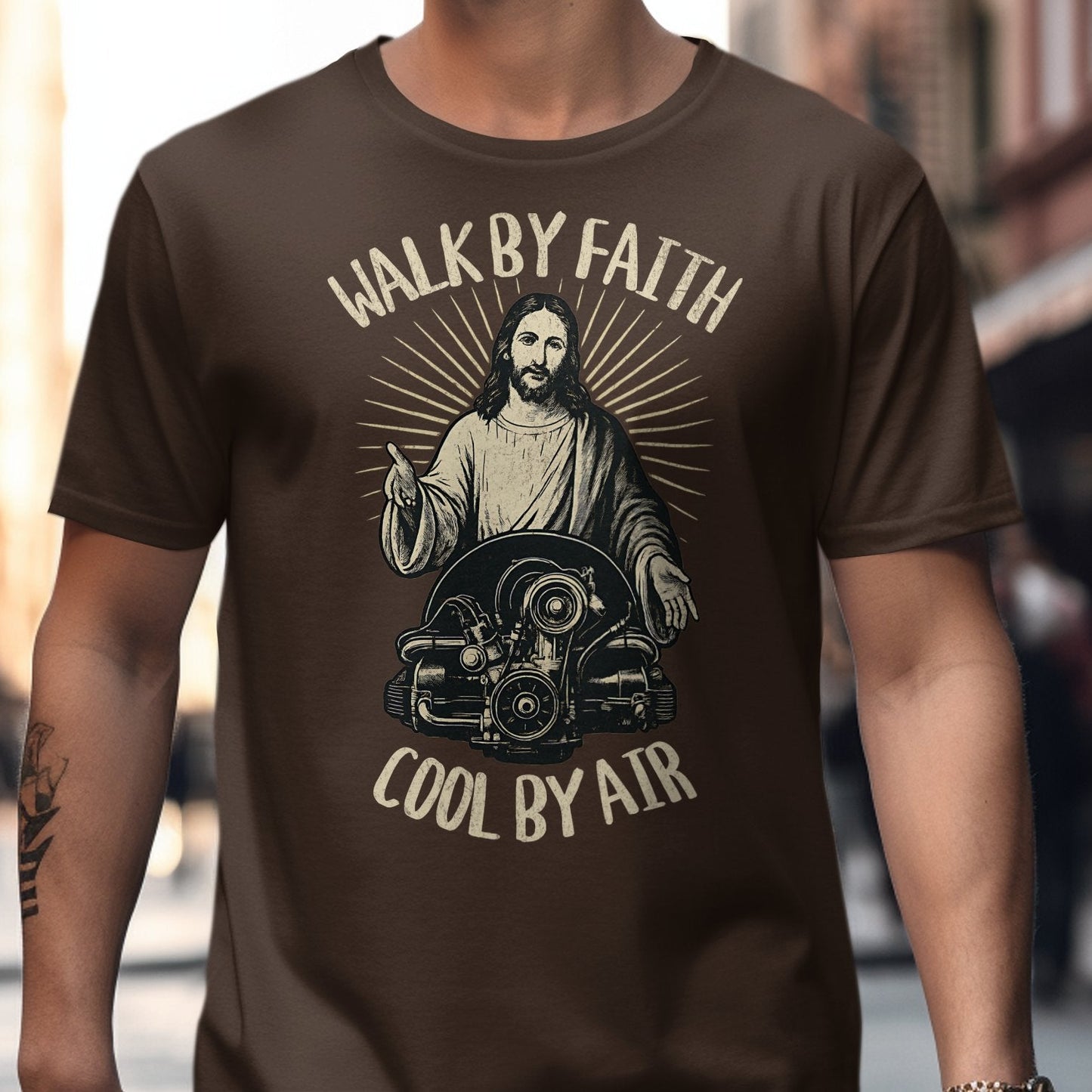 Walk by Faith Cool by Air Graphic T-shirt product