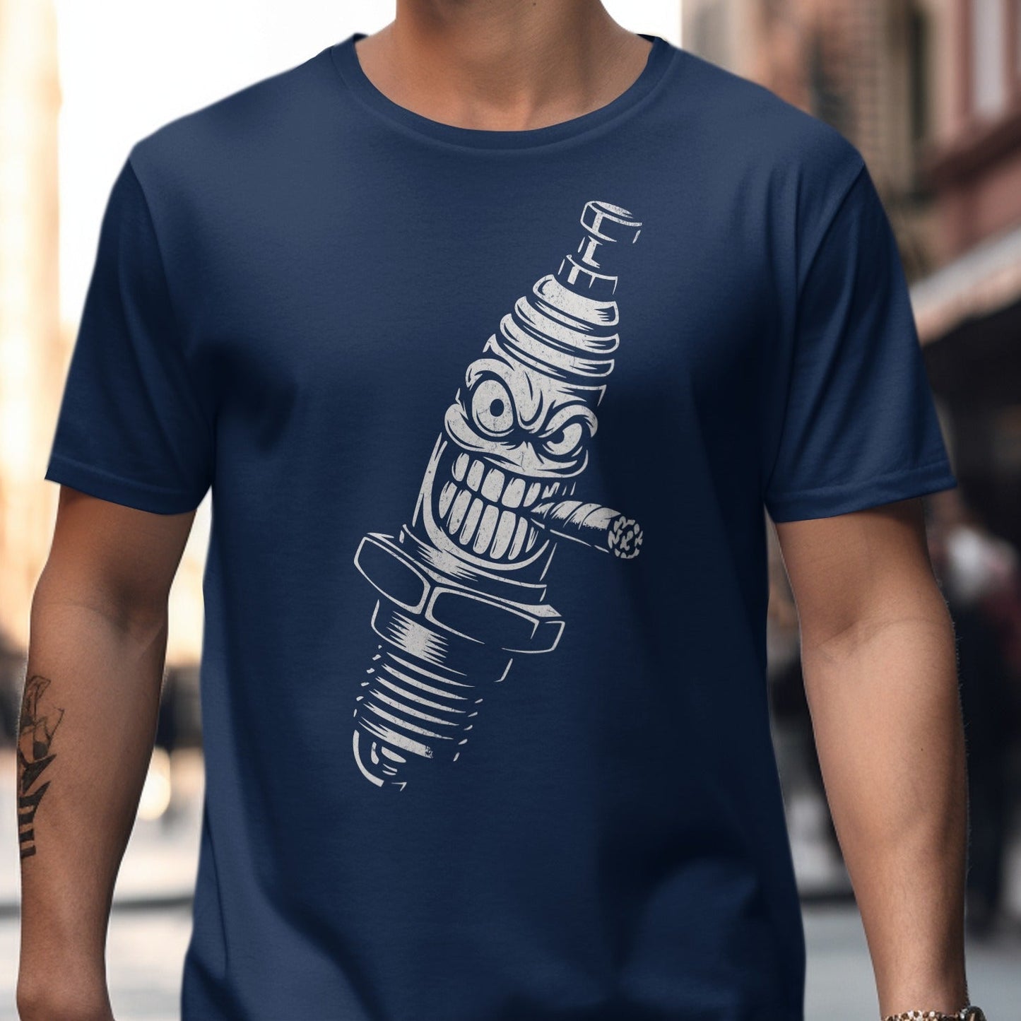 Spark Plug Character Graphic Printed T-Shirt product