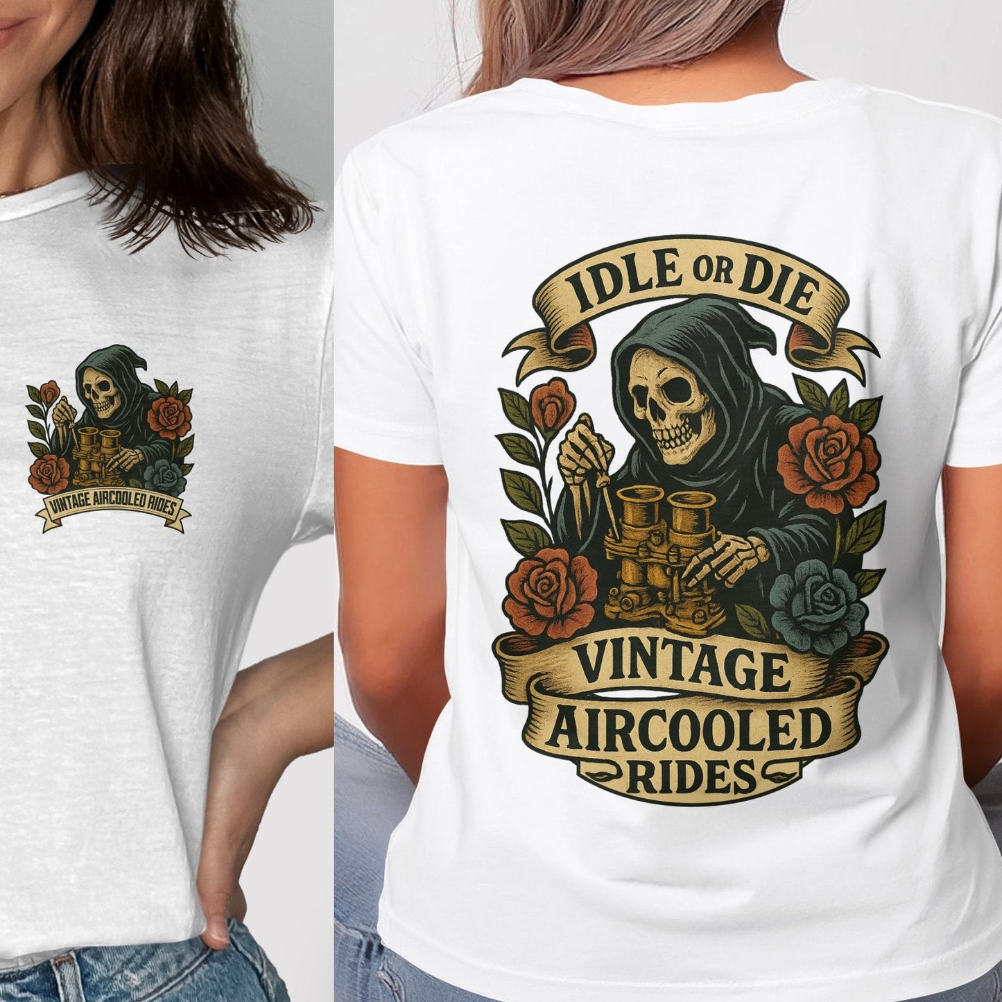 Idle or Die Vintage Aircooled Rides T-Shirt product