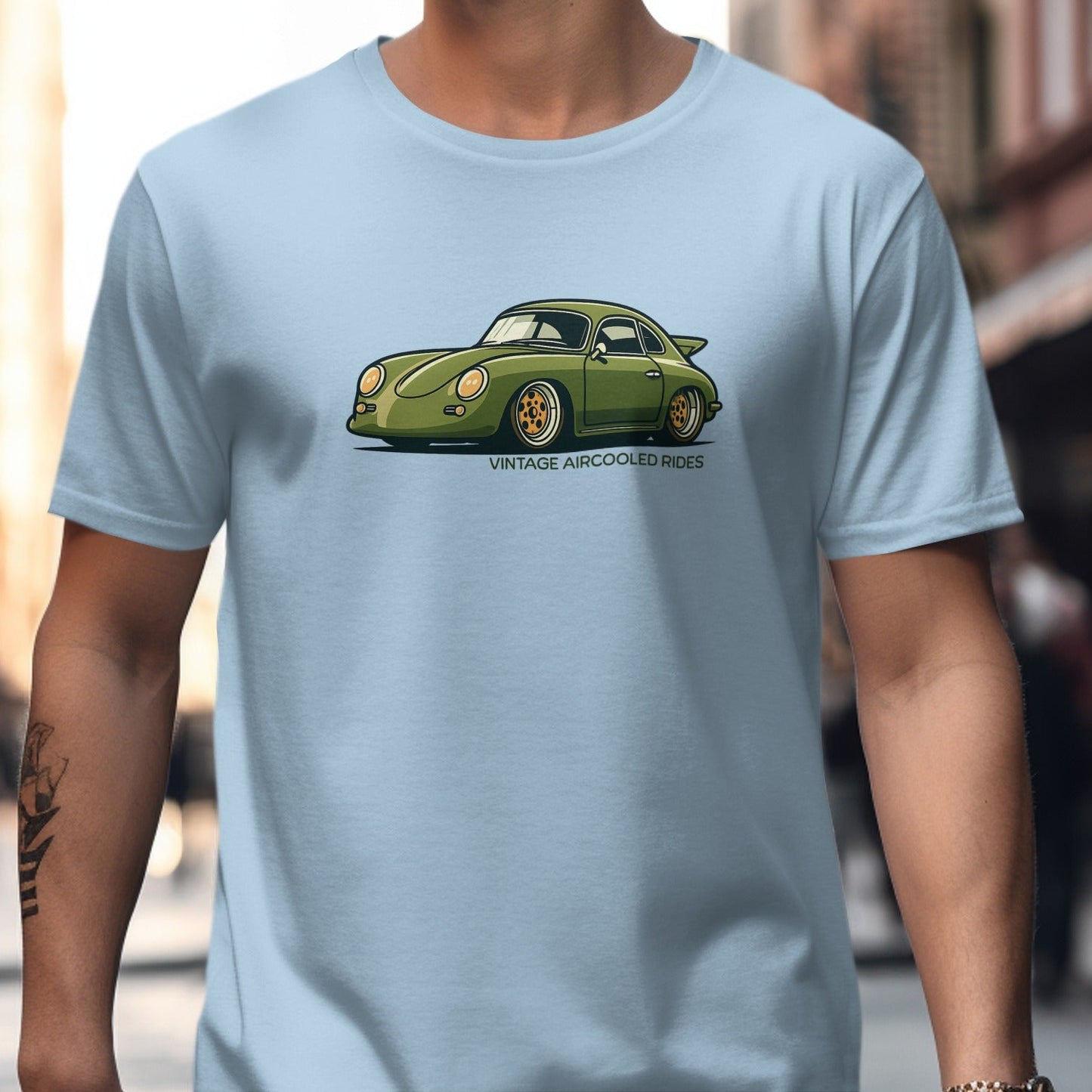 Vintage Aircooled Rides Classic Green Car T-shirt product