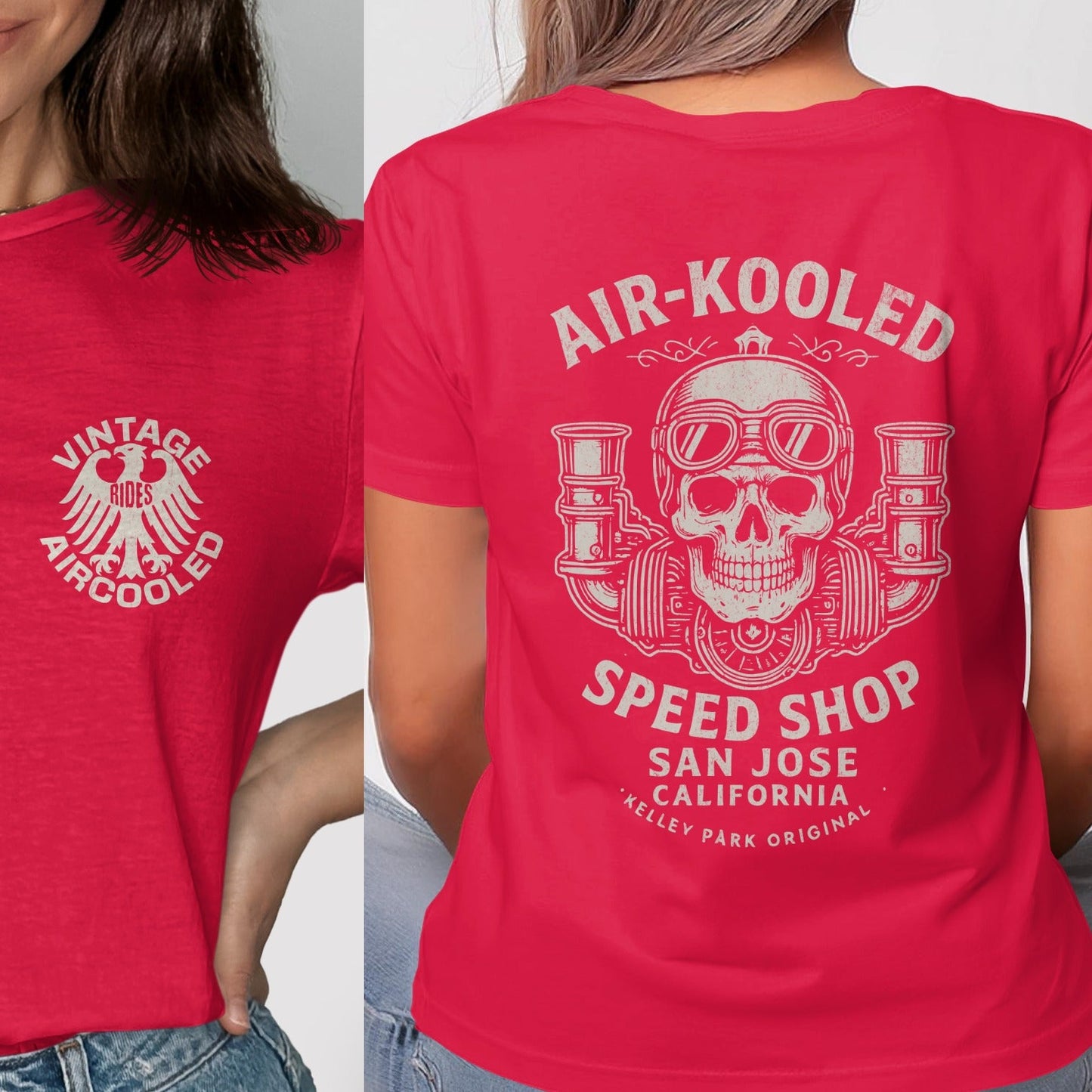 Vintage Aircooled Skull Graphic T-Shirt product