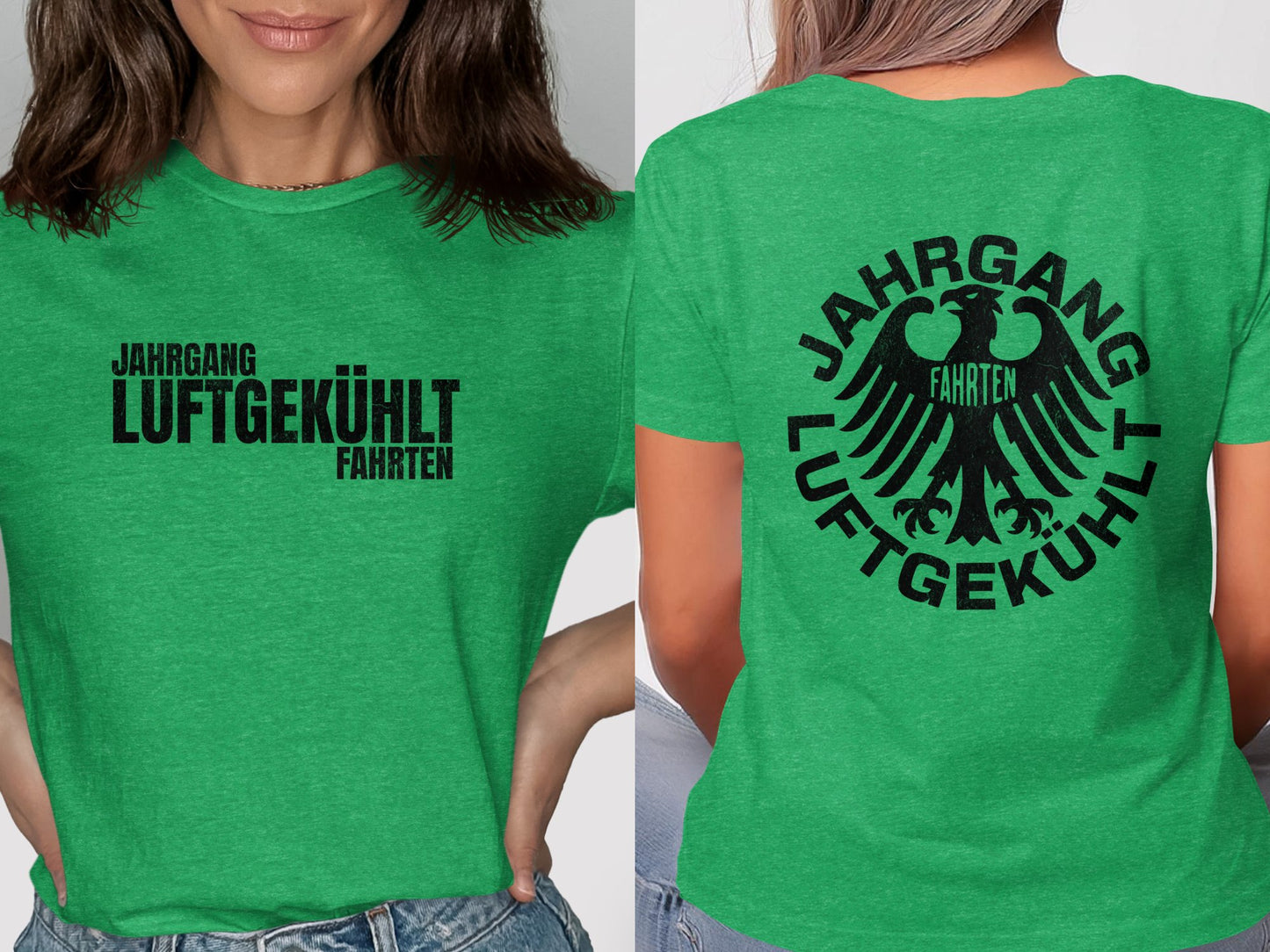 Jahrgang Luftgekühlt Fahrten Green T-shirt product