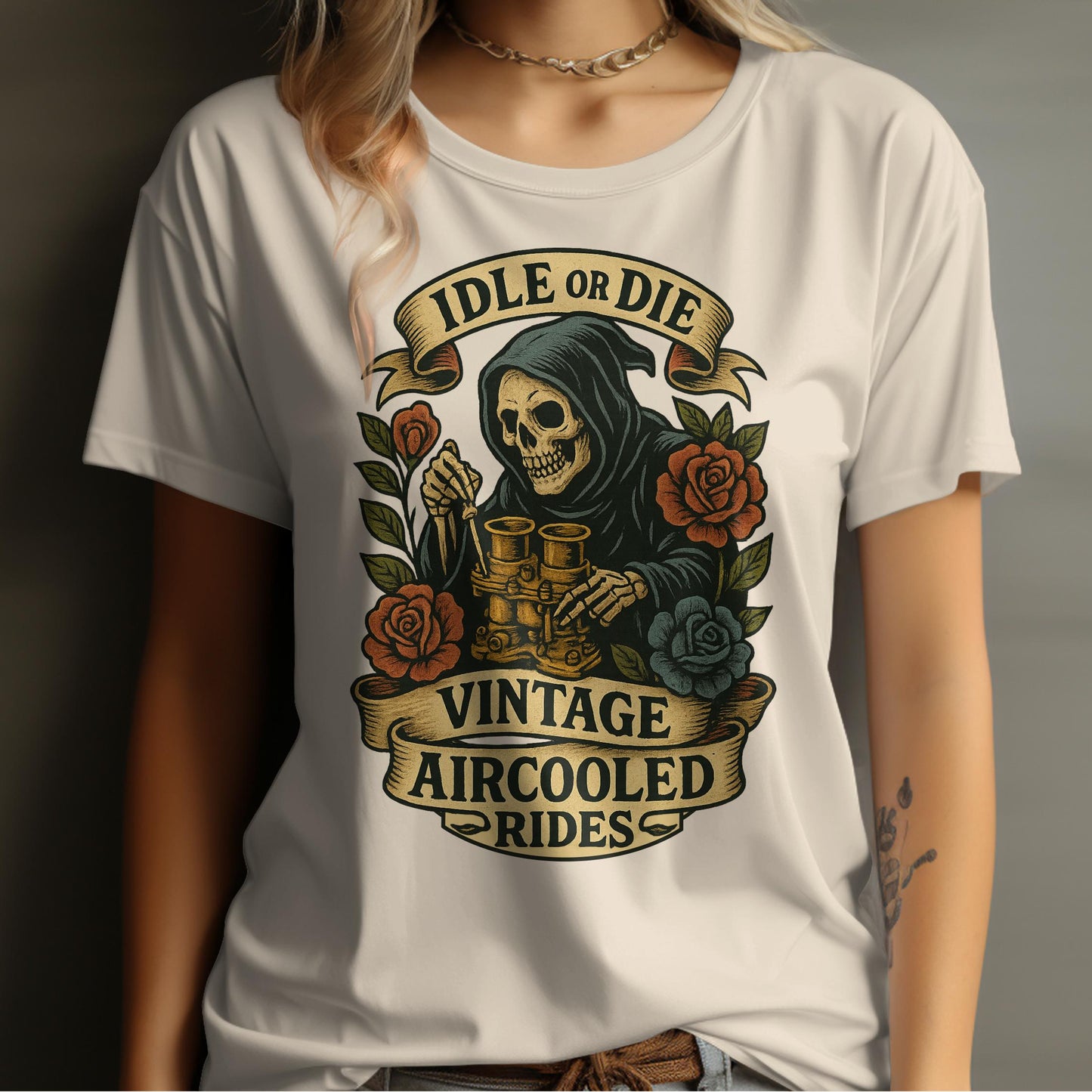 Idle or Die Vintage Aircooled Rides T-shirt product