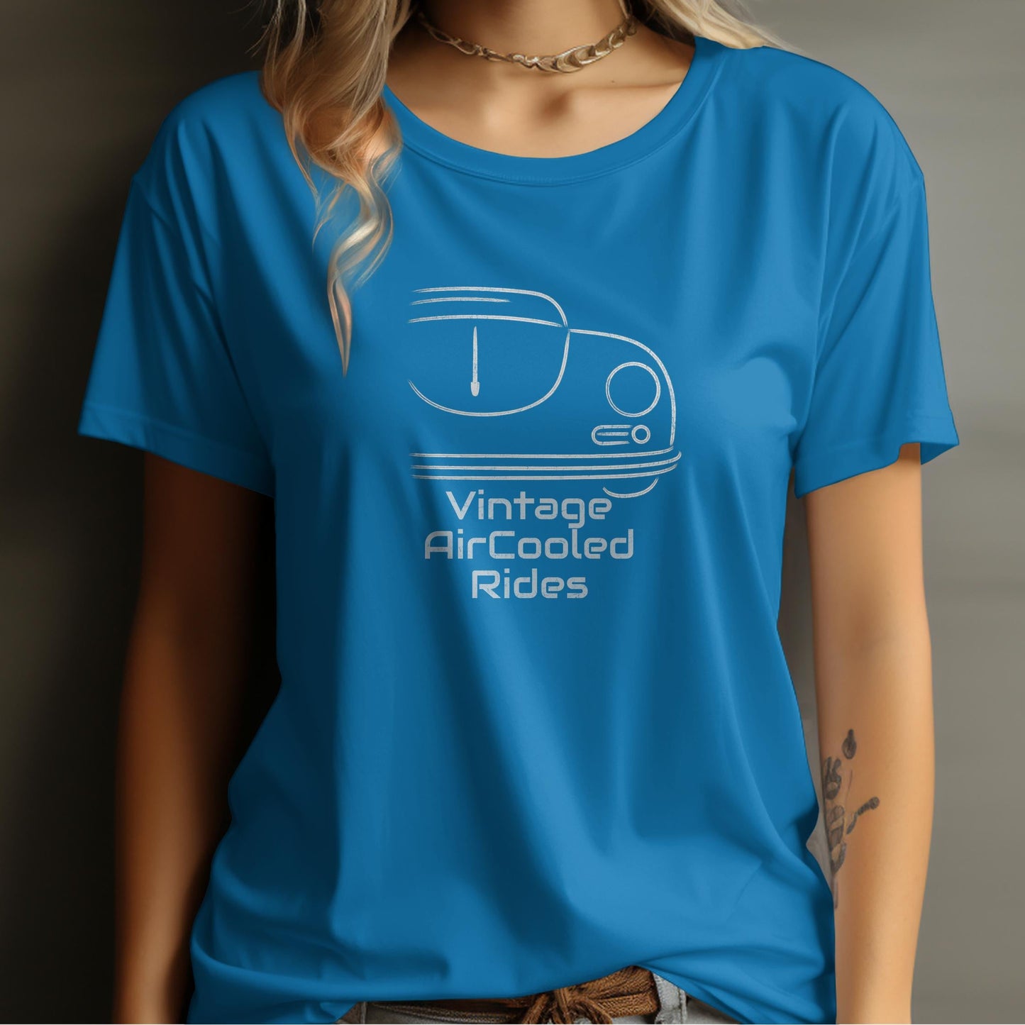 Vintage AirCooled Rides graphic tee product type