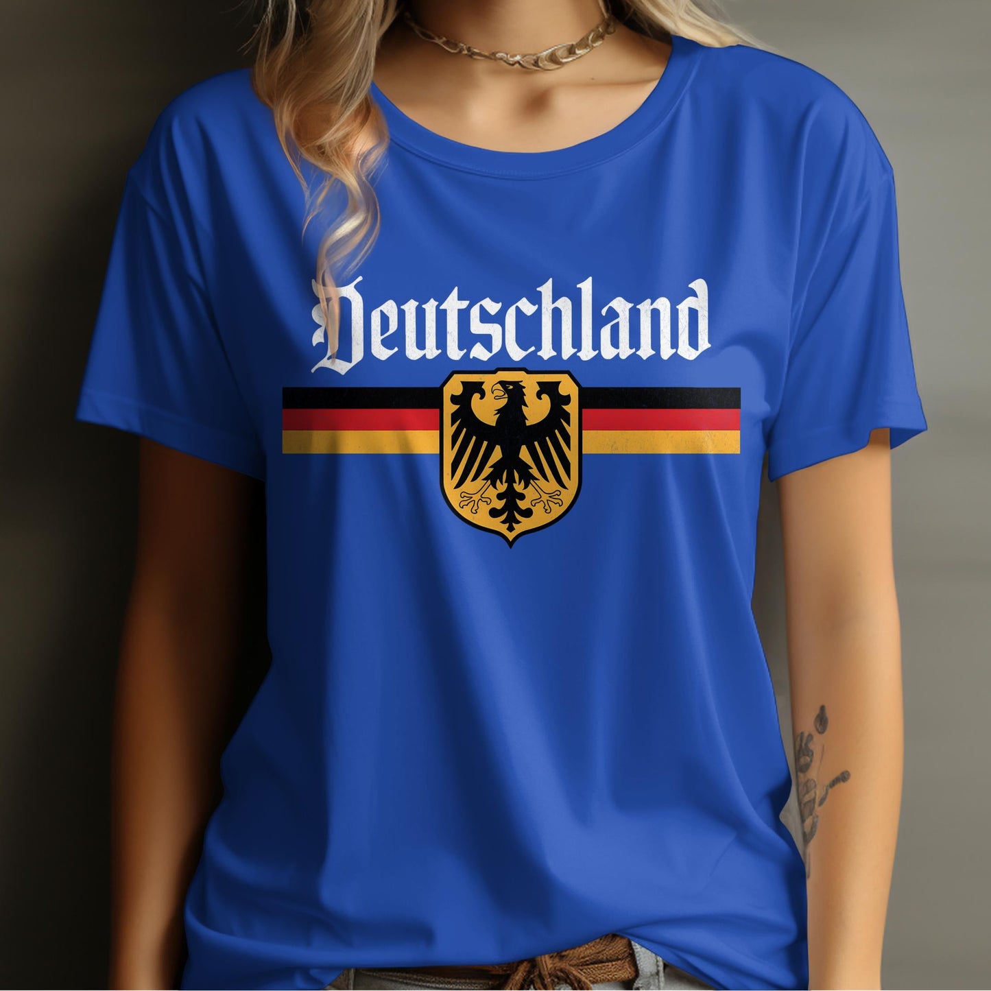 Deutschland Eagle Graphic Blue T-Shirt product