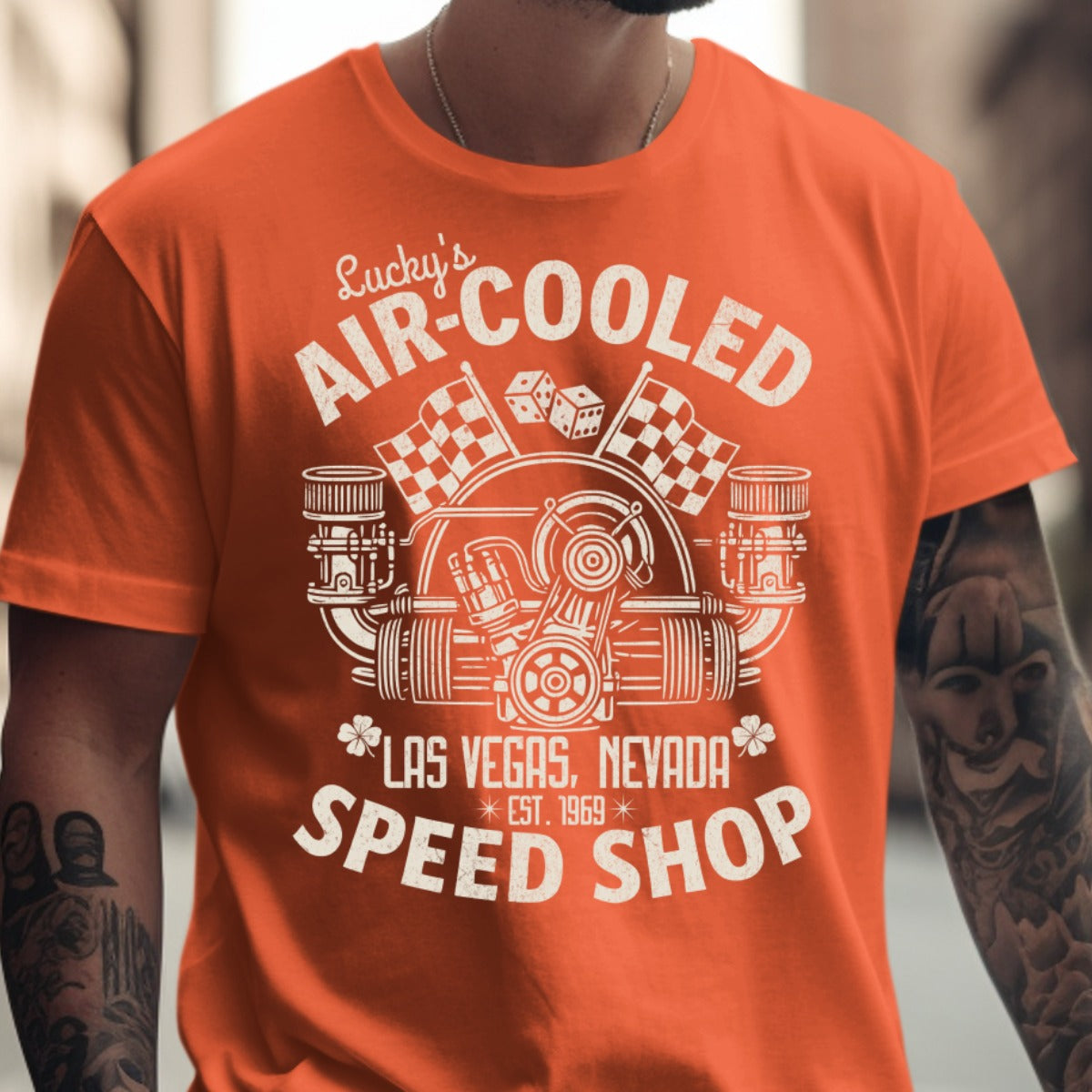 Lucky's Air-Cooled Speed Shop Las Vegas T-Shirt Product