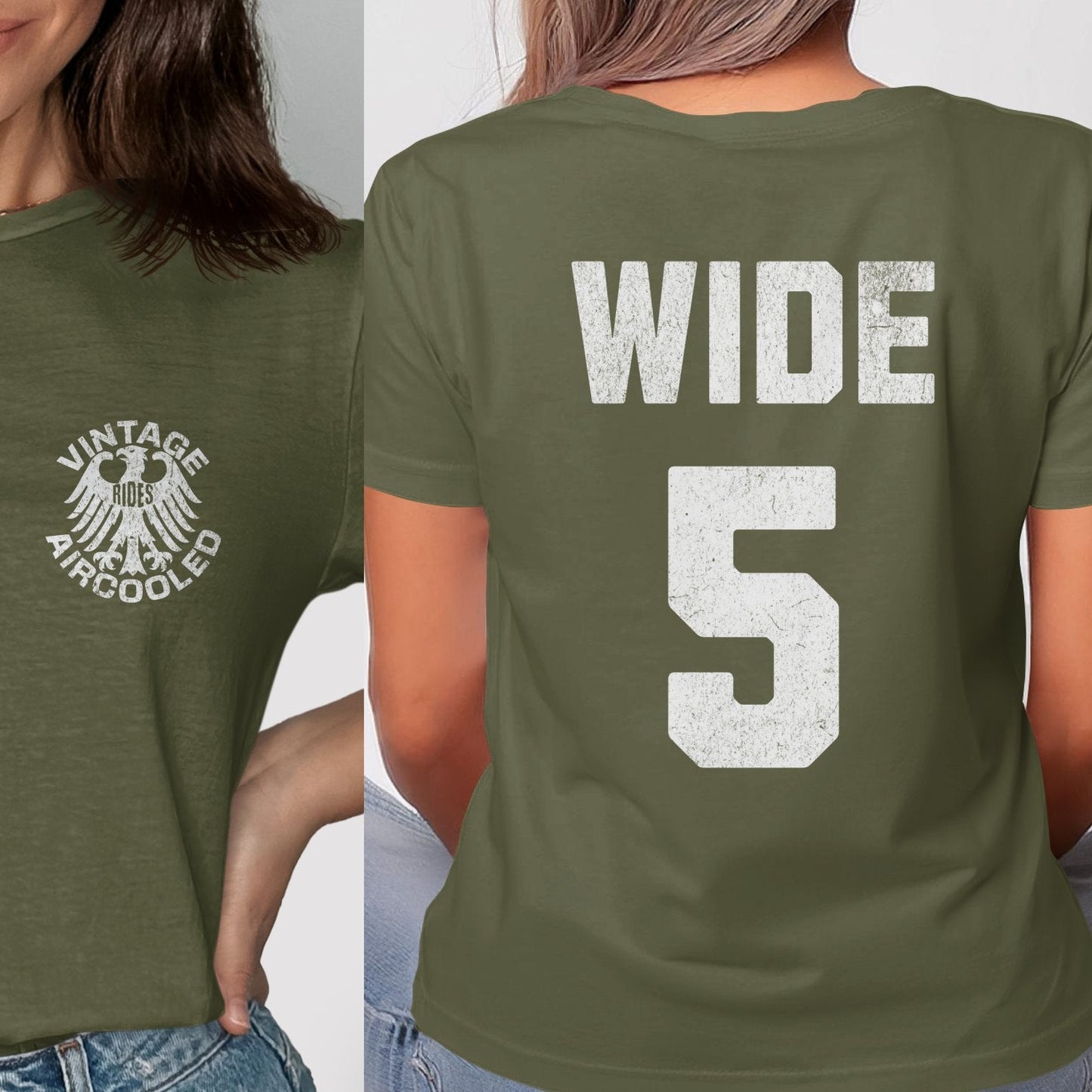 Vintage Aircooled Wide 5 Graphic Print T-Shirt product