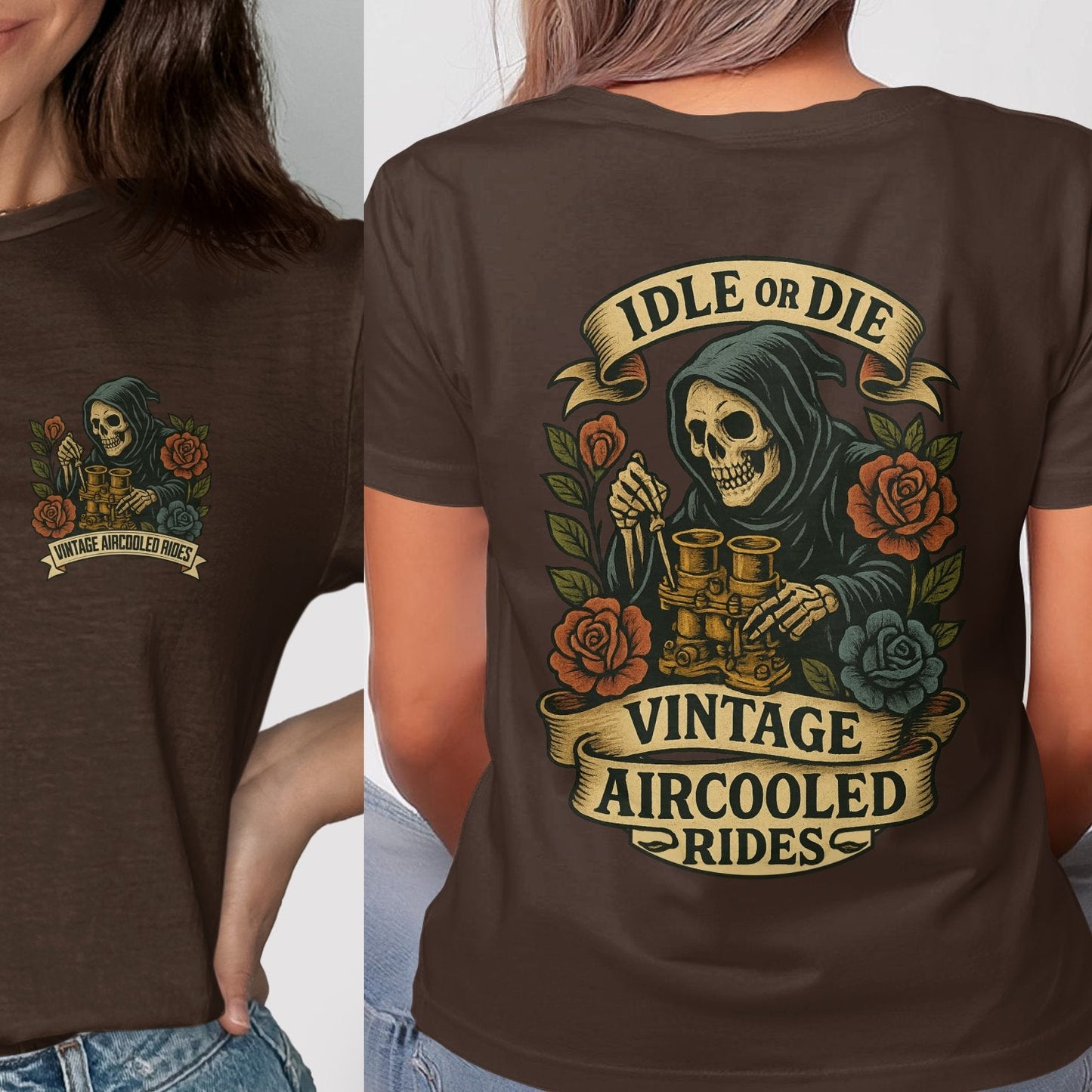 Idle or Die Vintage Aircooled Rides T-Shirt product