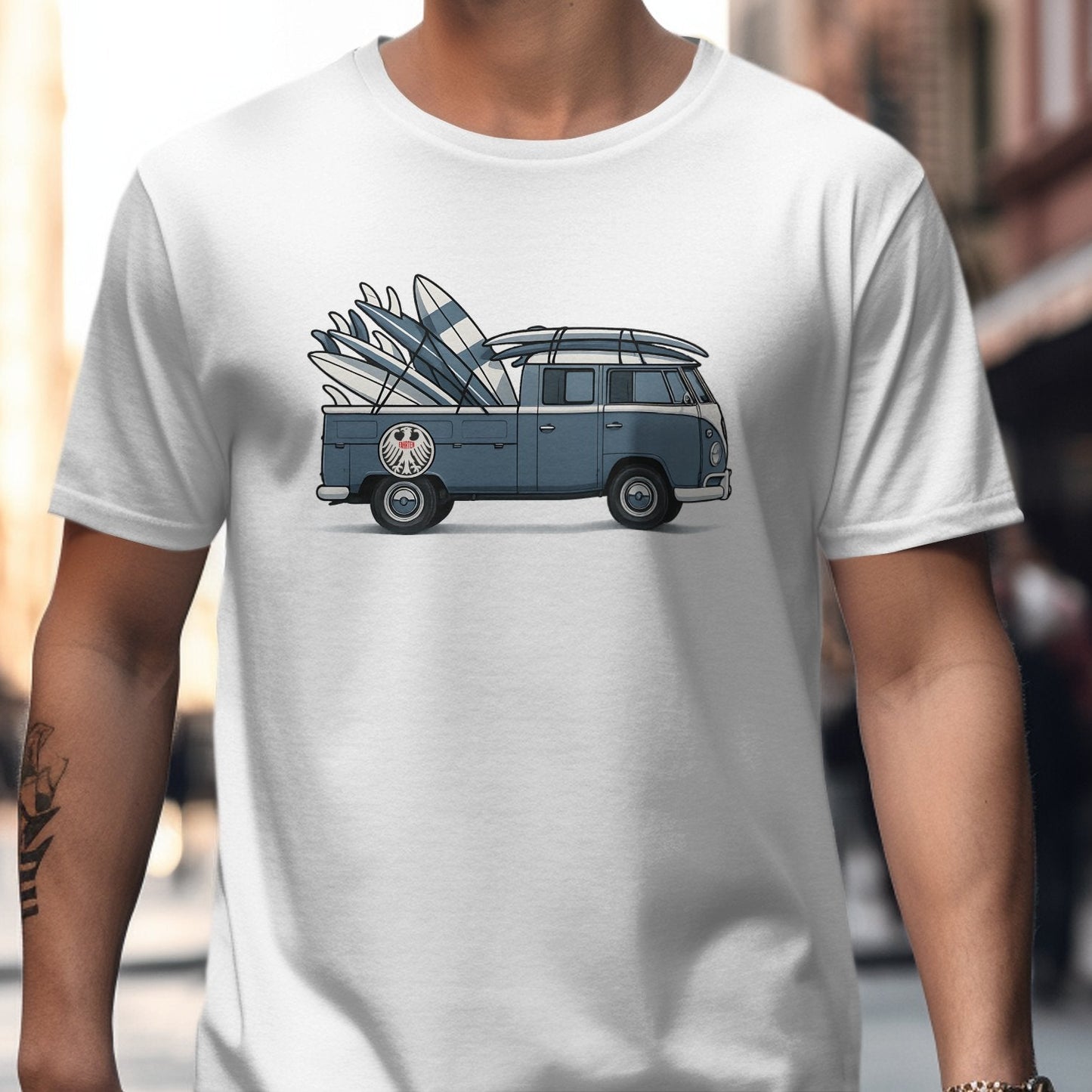Vintage Surf Van Graphic Print T-Shirt product