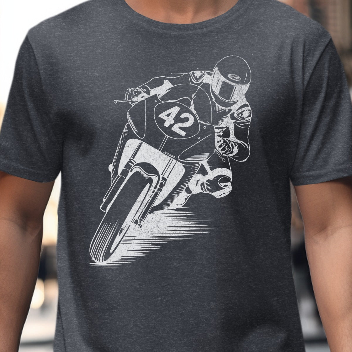 Vintage Motorcycle Racing Graphic Tee product