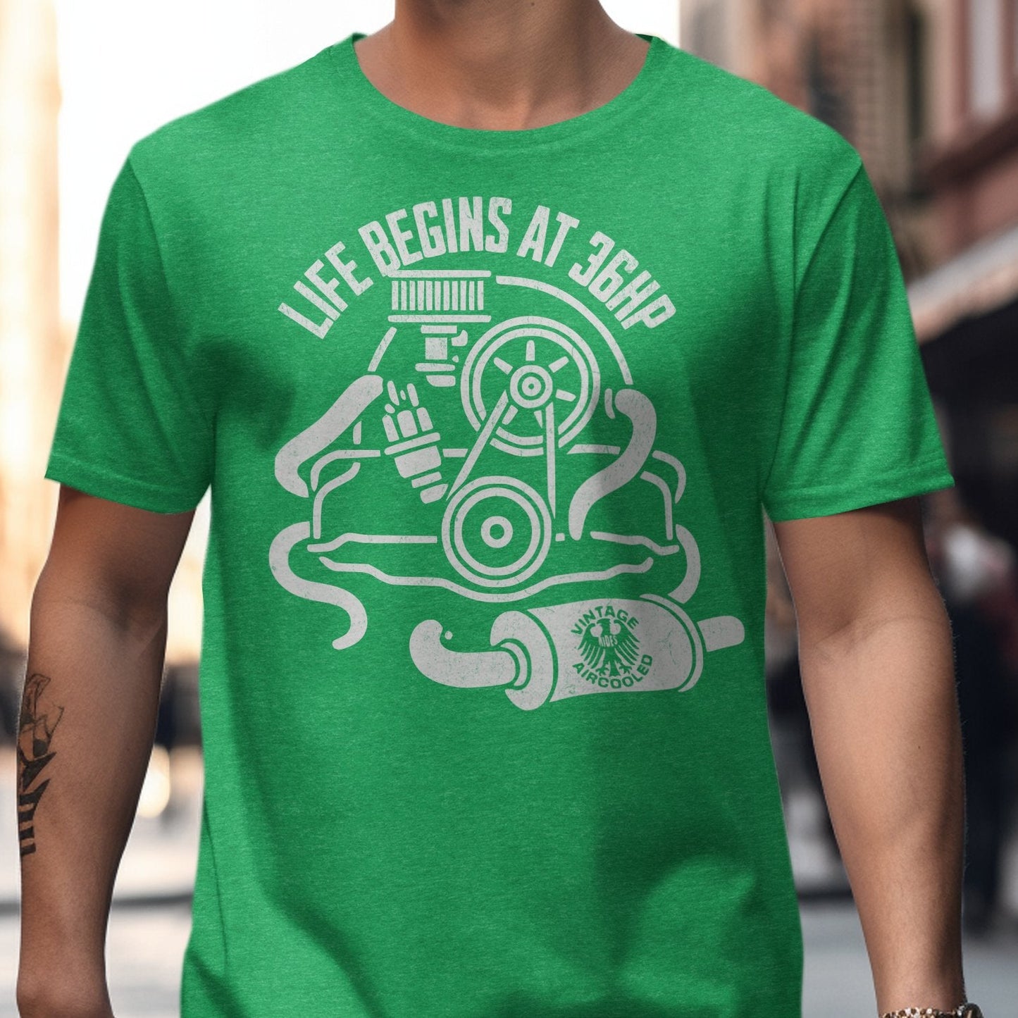 Life Begins at 36HP Graphic T-shirt product type