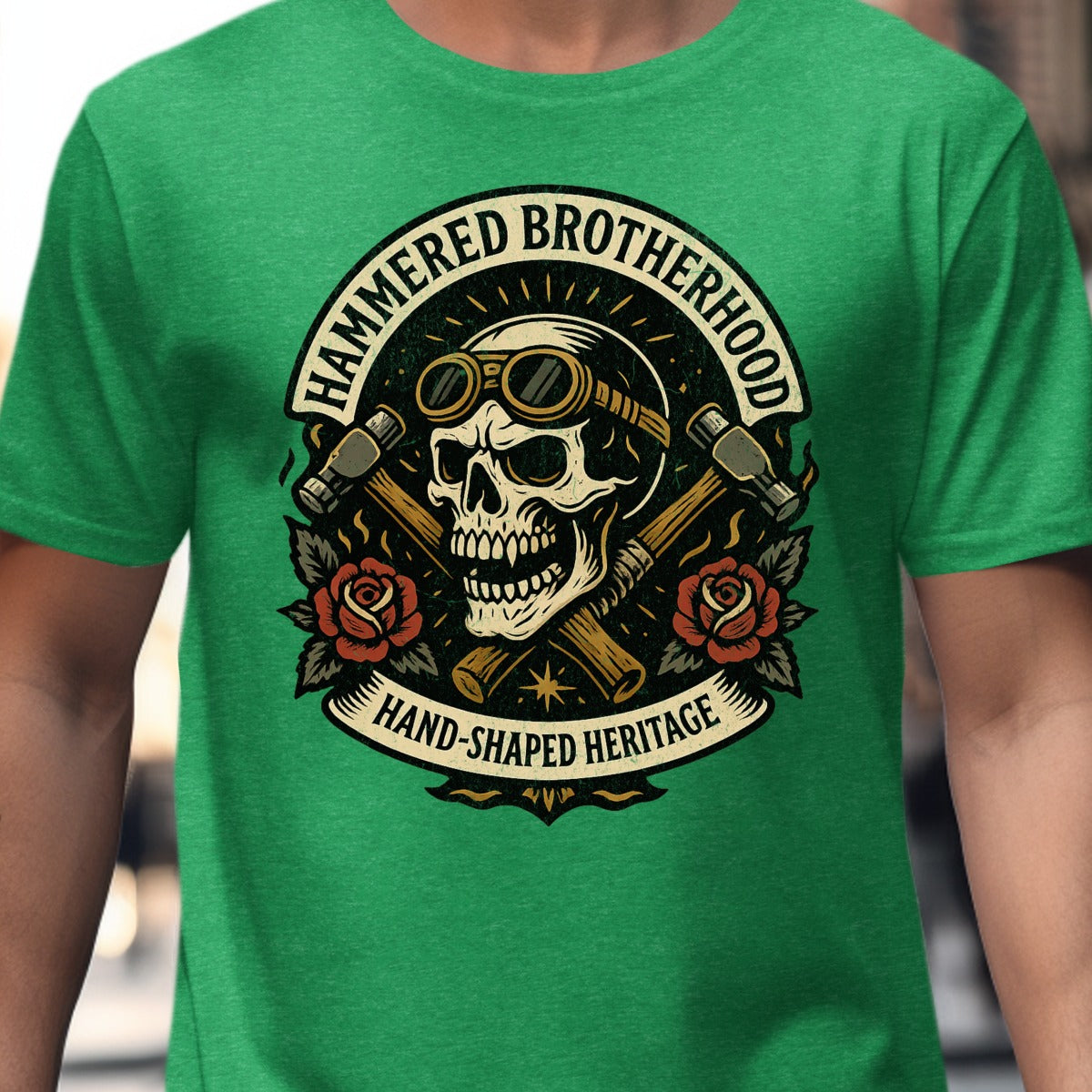Hand-Shaped Heritage Hammered Brotherhood T-shirt product
