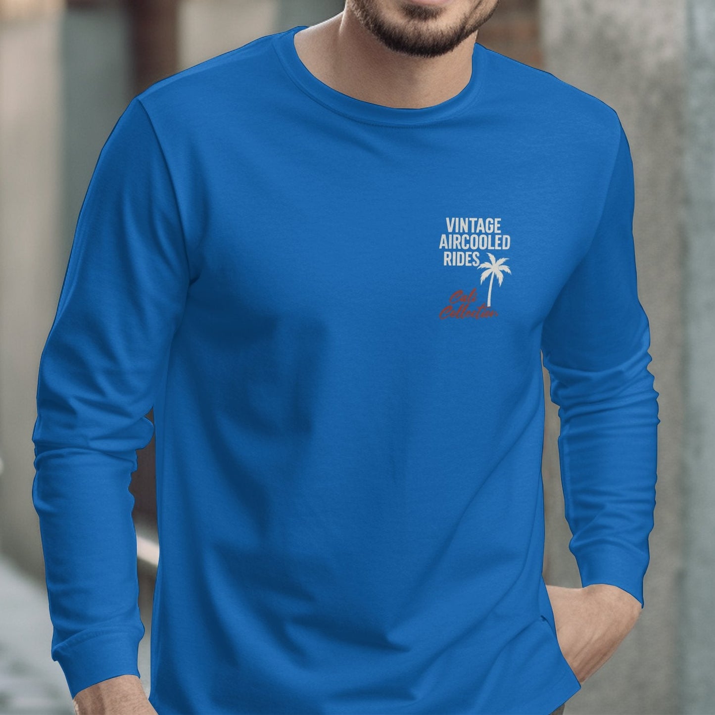 Vintage Aircooled Rides Blue Long Sleeve Shirt product