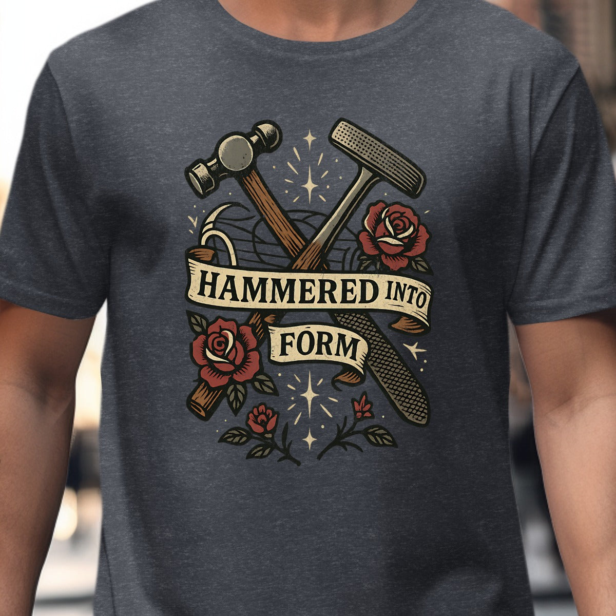 Hammered Into Form Handcrafted Graphic Tee product