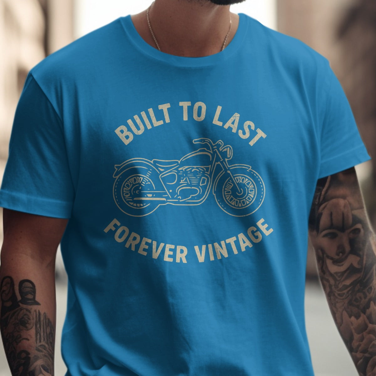 Built to Last Forever Vintage Motorcycle T-shirt product