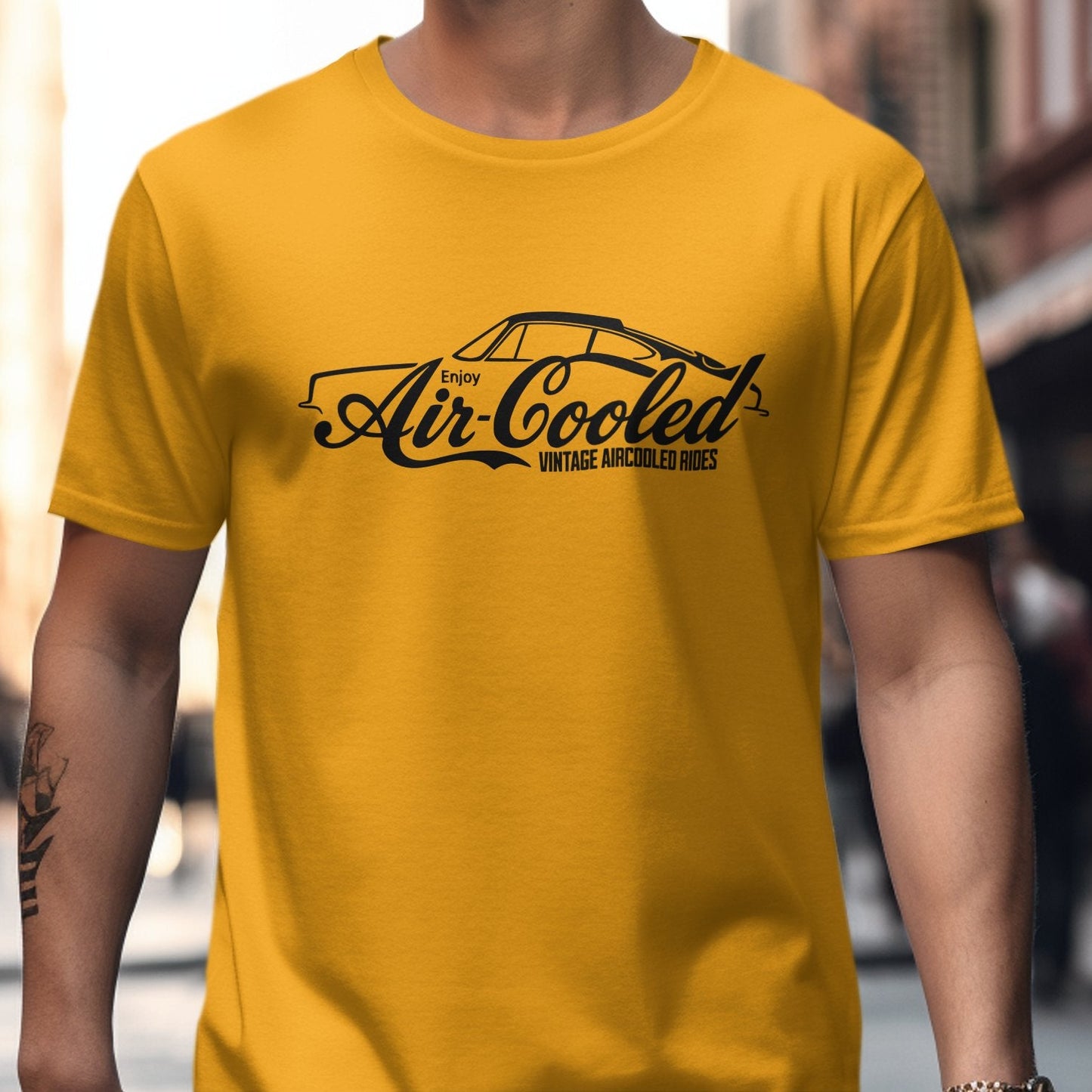 Vintage Air-Cooled Enjoy Rides Graphic T-Shirt product type