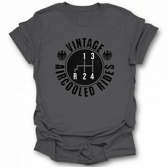 Vintage Aircooled Rides Graphic Tee for Car Enthusiasts