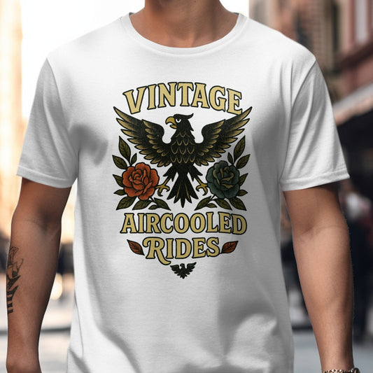 Vintage Aircooled Rides Graphic Tee Shirt product