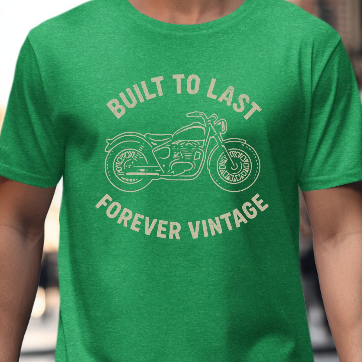 Built to Last Forever Vintage Motorcycle T-shirt product