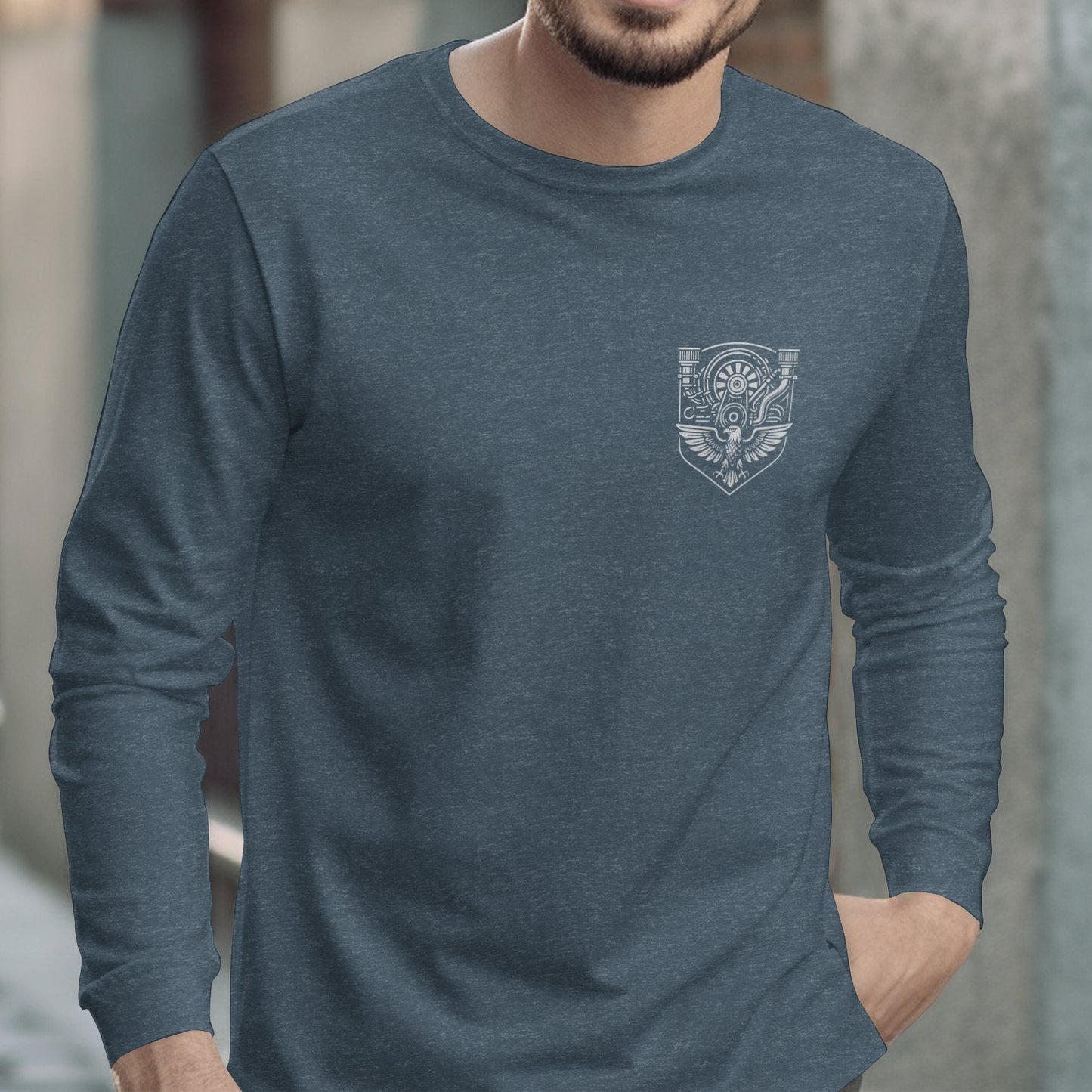 Long Sleeve Graphic Print Crew Neck Shirt product type