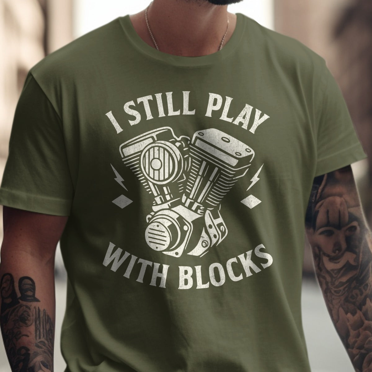 I Still Play With Blocks Graphic T-shirt product type