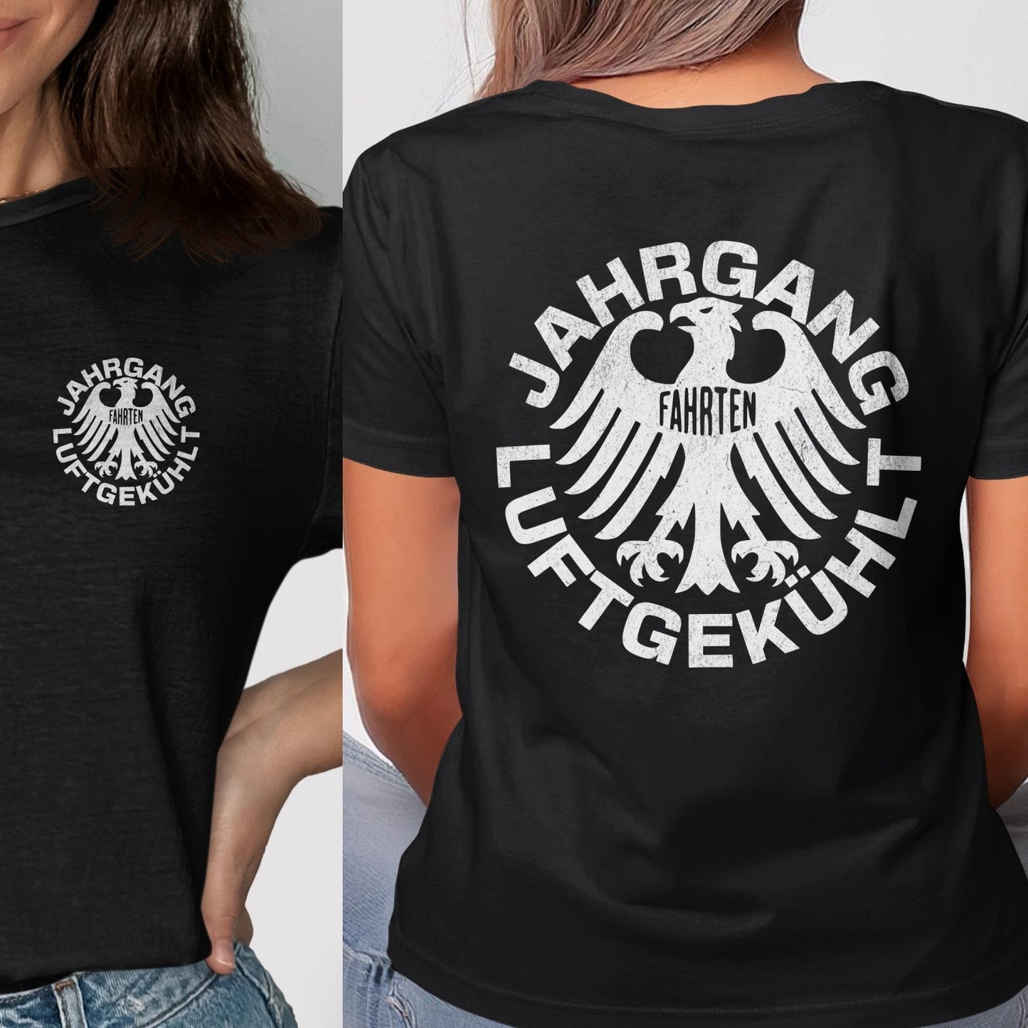 Jahgang Luftgekuhlt Fahren Eagle Graphic T-shirt product