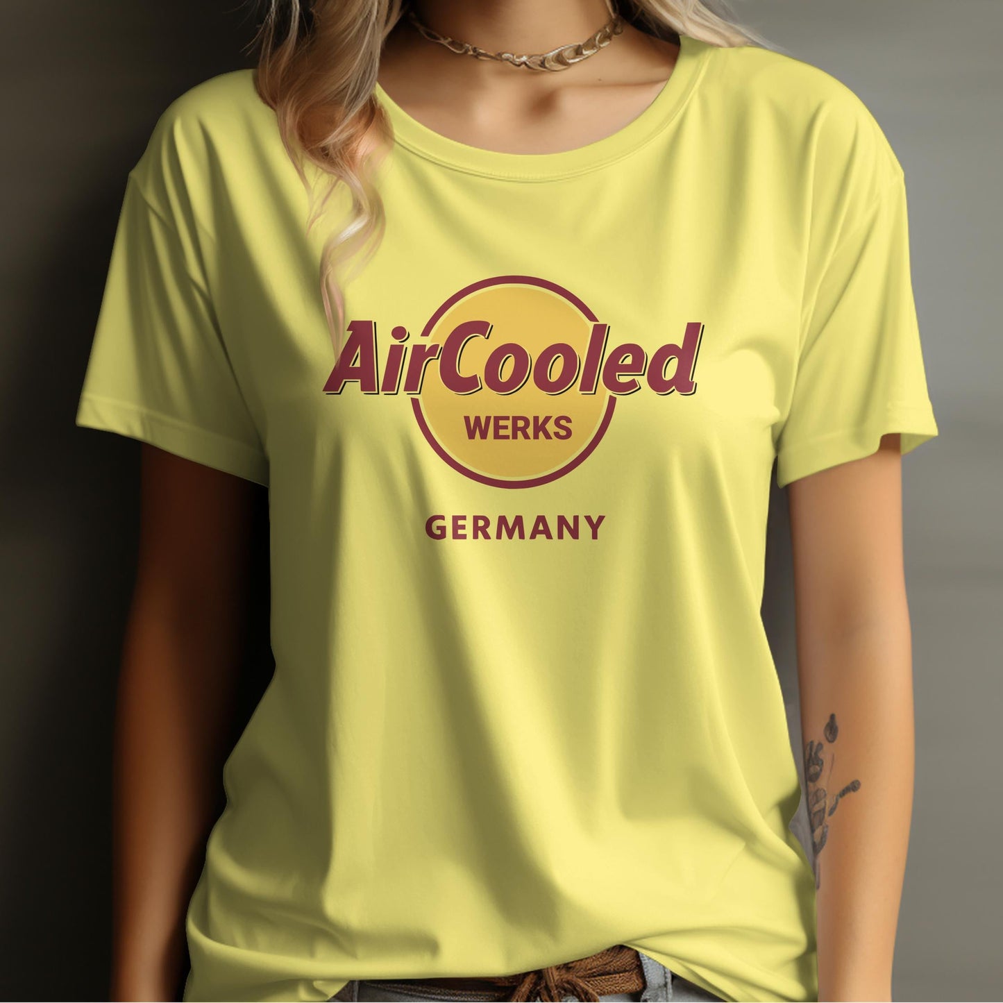 Air Cooled Werks Germany Yellow T-Shirt product