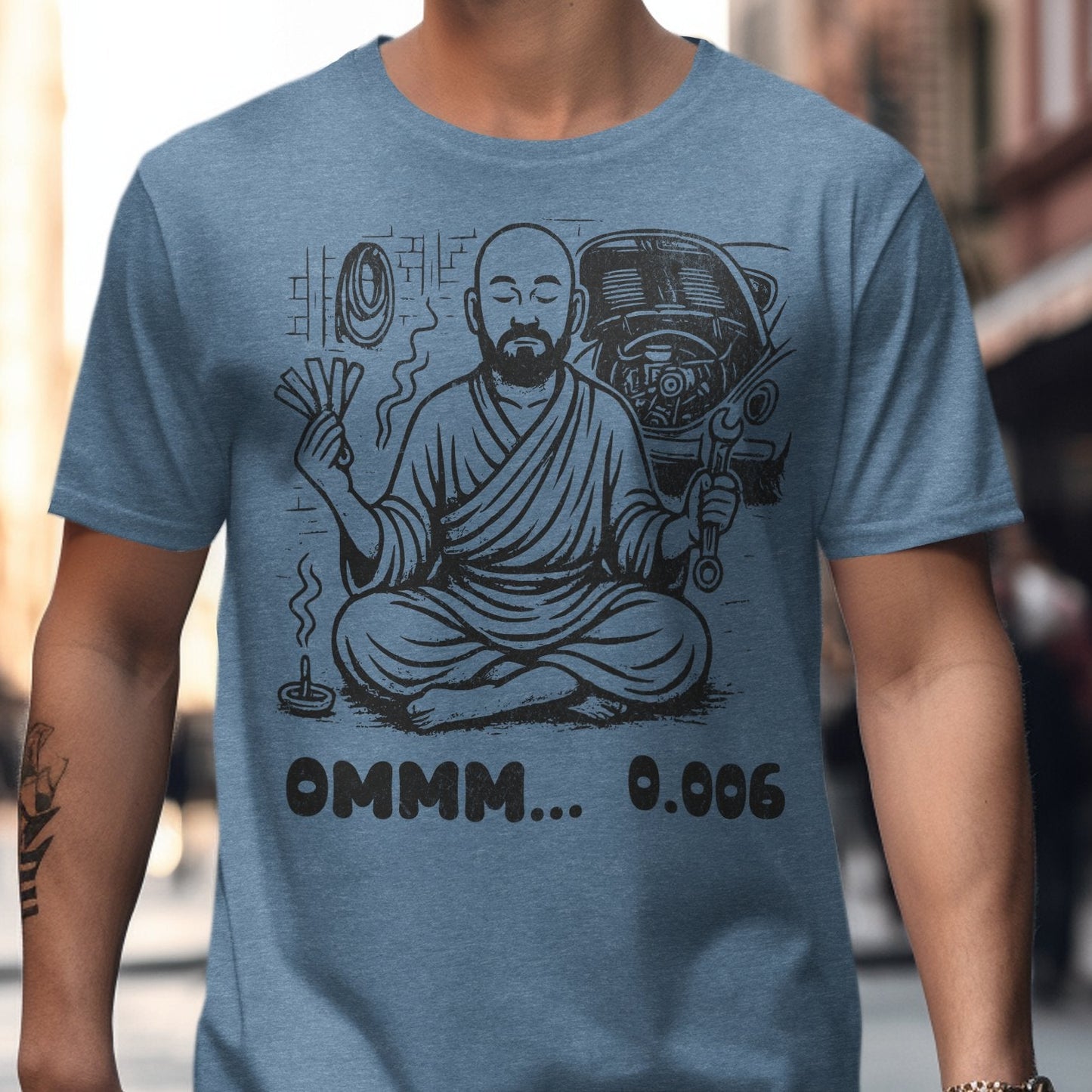 Zen Meditation and Sci-Fi Graphic T-shirt product type