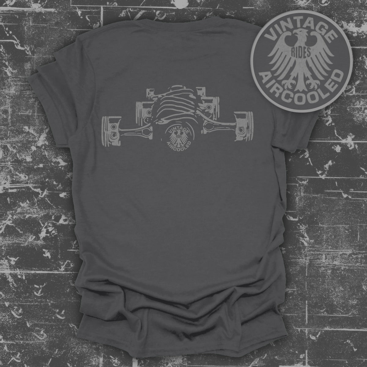 Vintage Rides Aircooled Engine Graphic T-Shirt product type