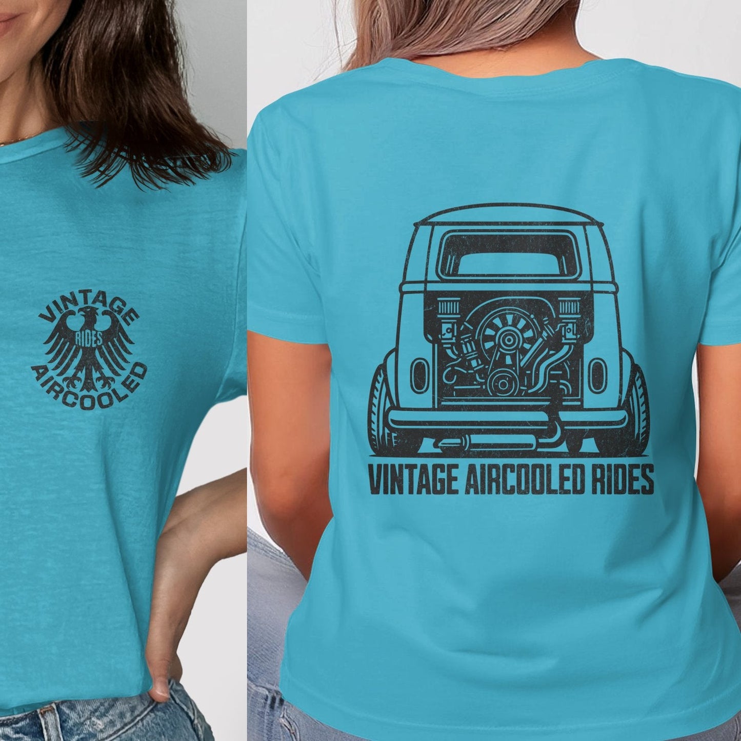 Vintage Aircooled Rides Graphic Tee Shirt product type
