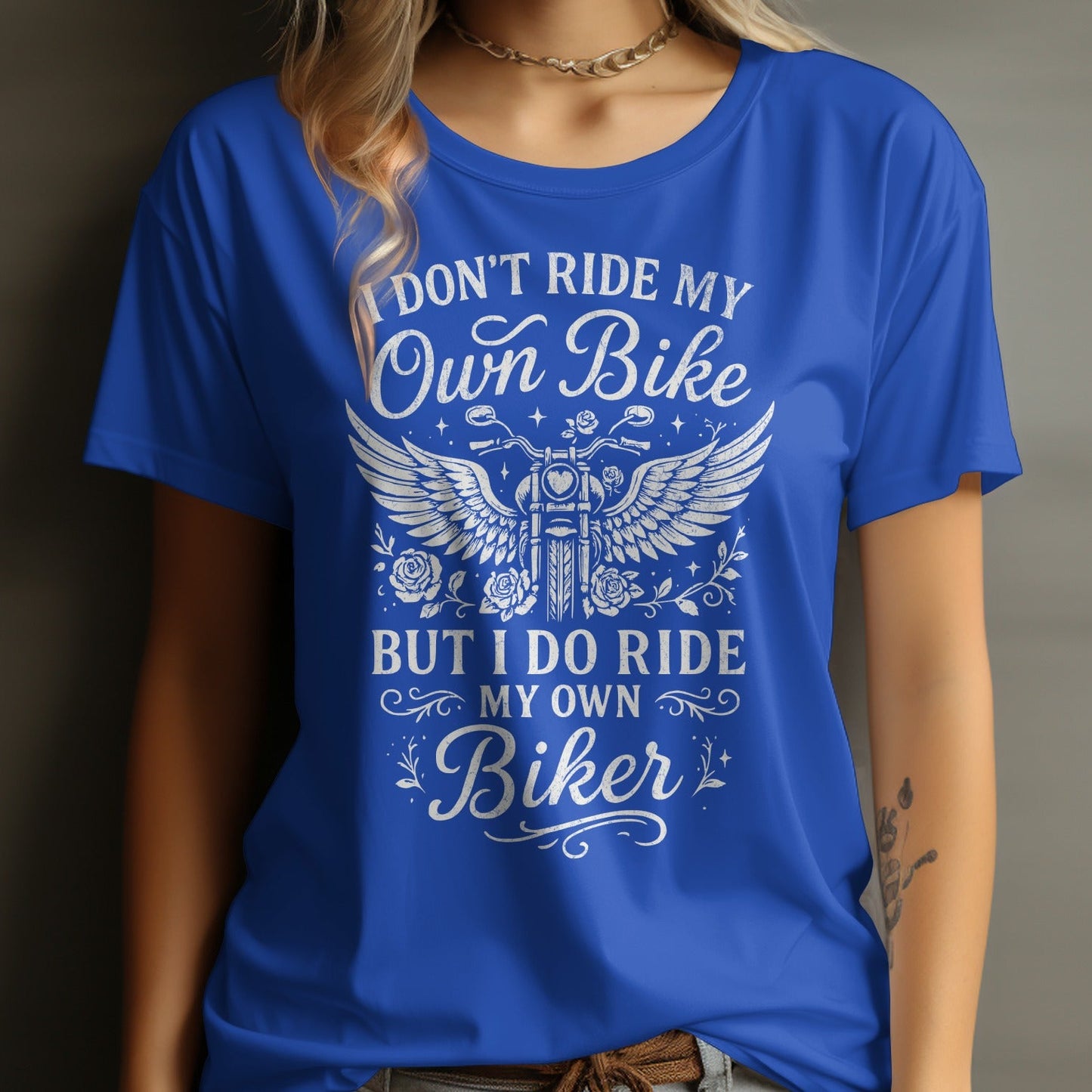 I Don't Ride My Own Bike Biker Graphic T-shirt