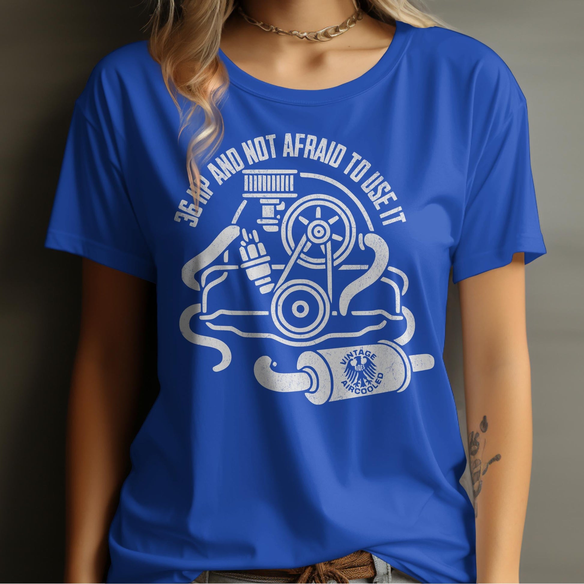 36 HP And Not Afraid To Use It Vintage T-Shirt Product