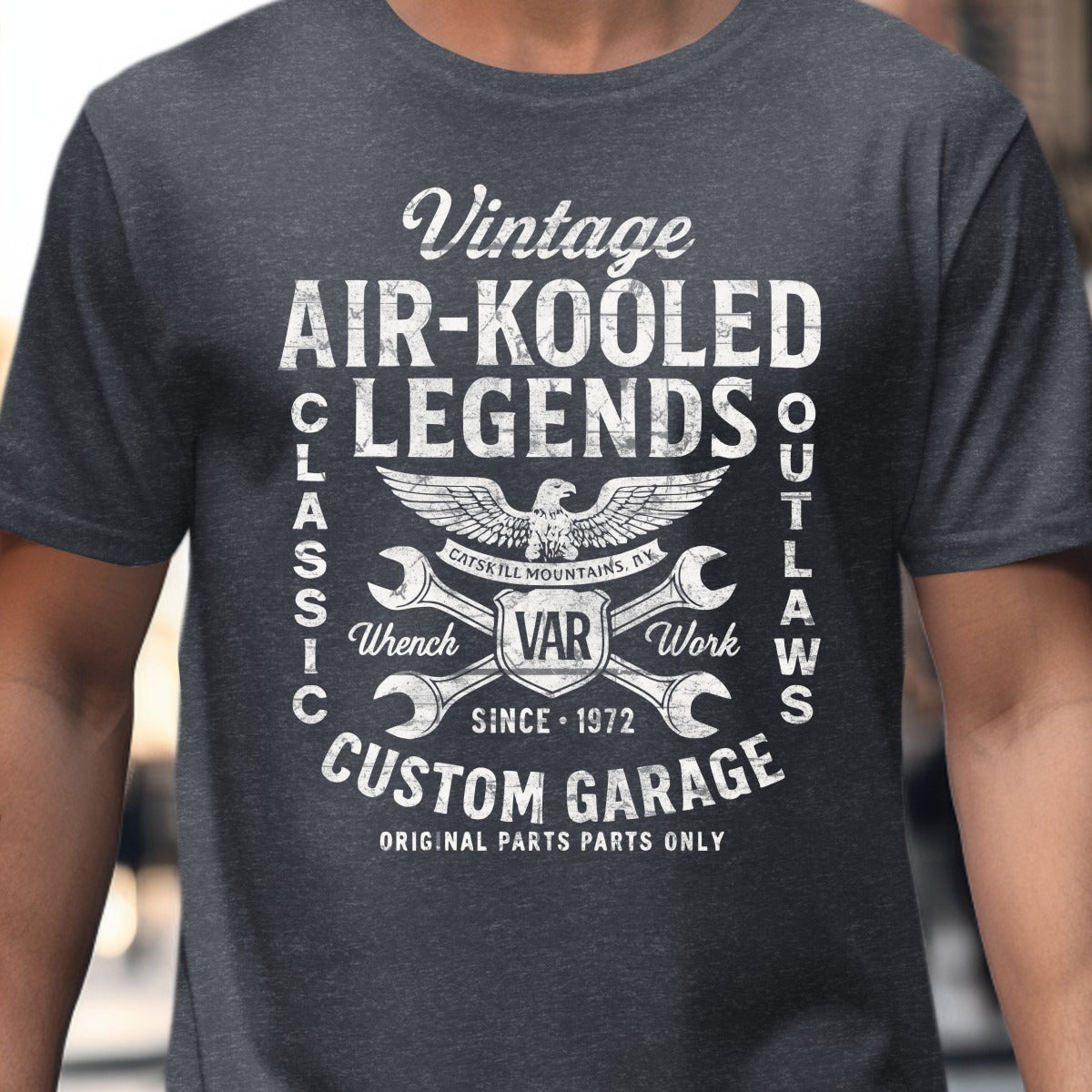 Vintage Air-Kooled Legends Custom Garage T-Shirt