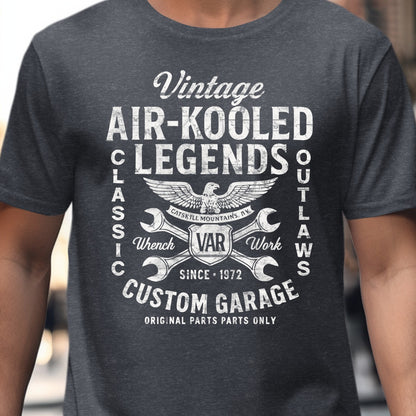 Vintage Air-Kooled Legends Custom Garage T-Shirt