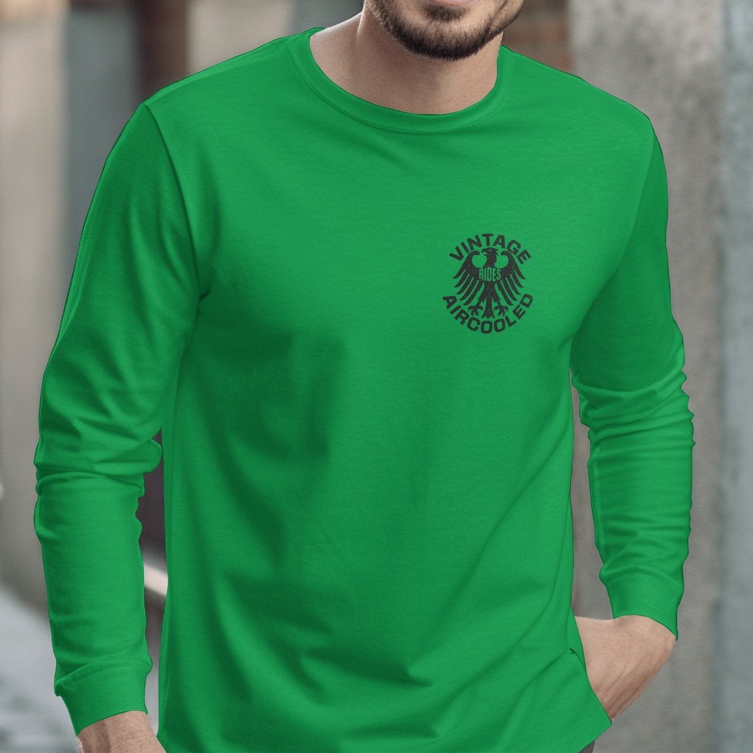 Vintage Aircooled Long Sleeve Green Shirt product