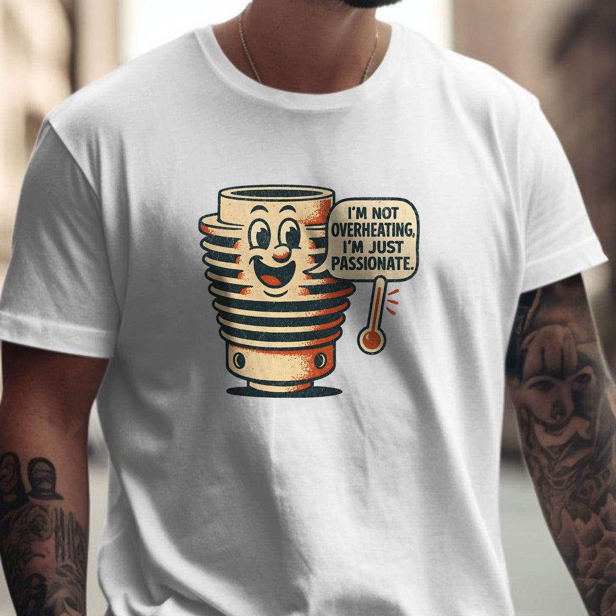 Vintage Inspired Cartoon with Funny Quote T-shirt