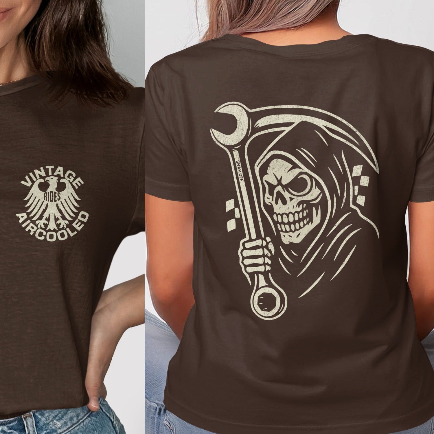 Vintage Aircooled Skull Graphic T-Shirt product