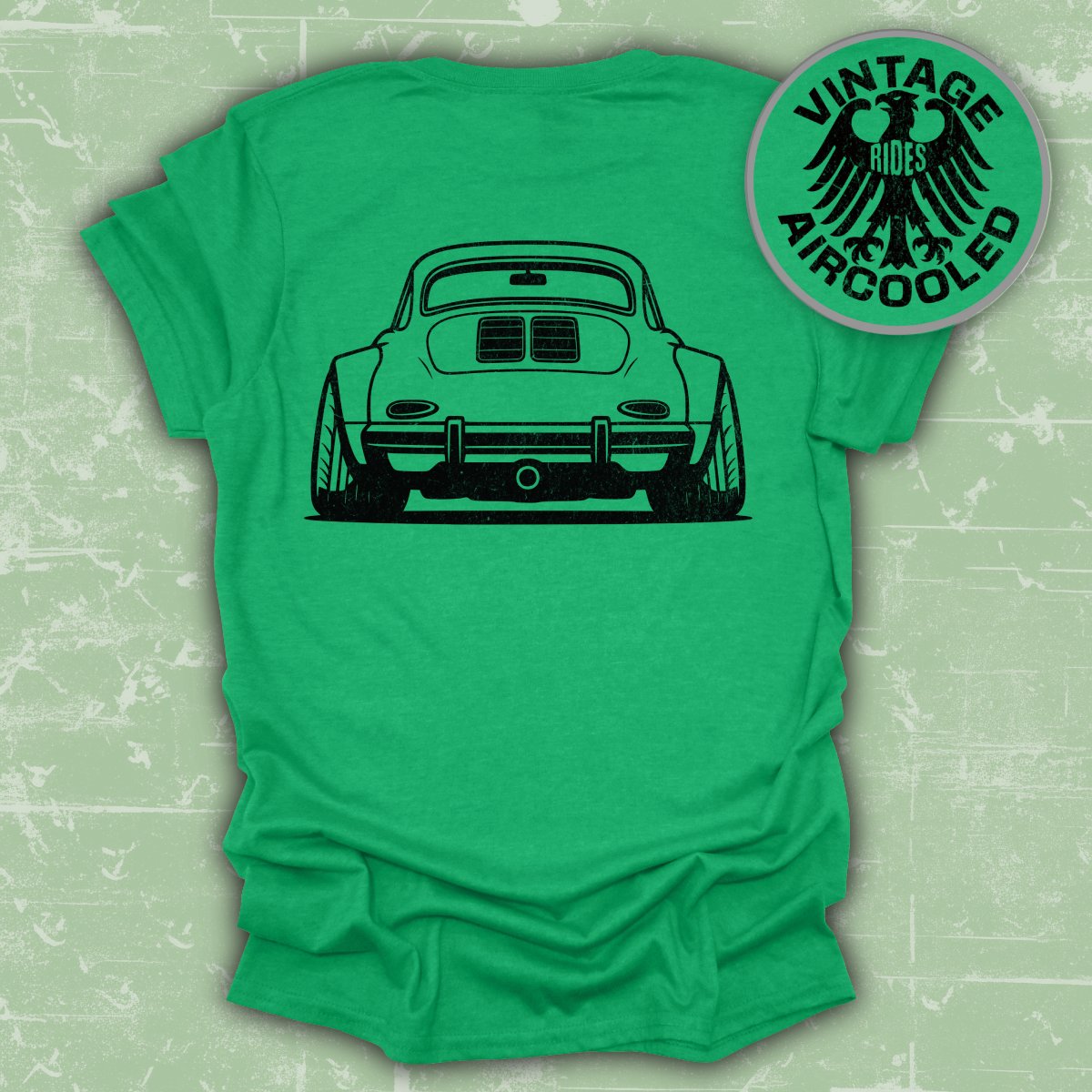 Vintage Rides Aircooled Classic Car Graphic T-shirt product
