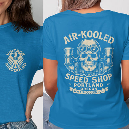 Vintage Aircooled Skull Graphic Tee Shirt product type