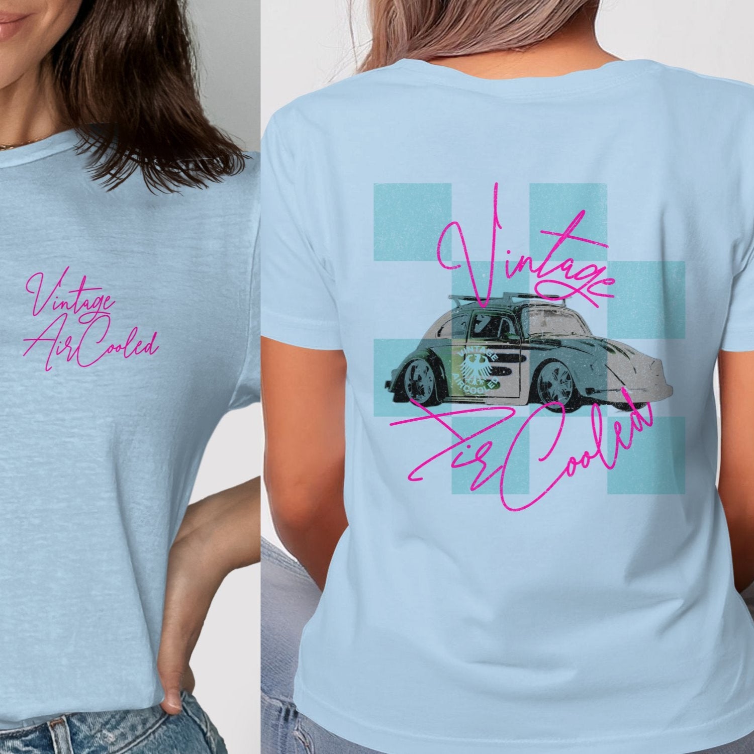 Vintage Air Cooled Graphic Car Design T-shirt product