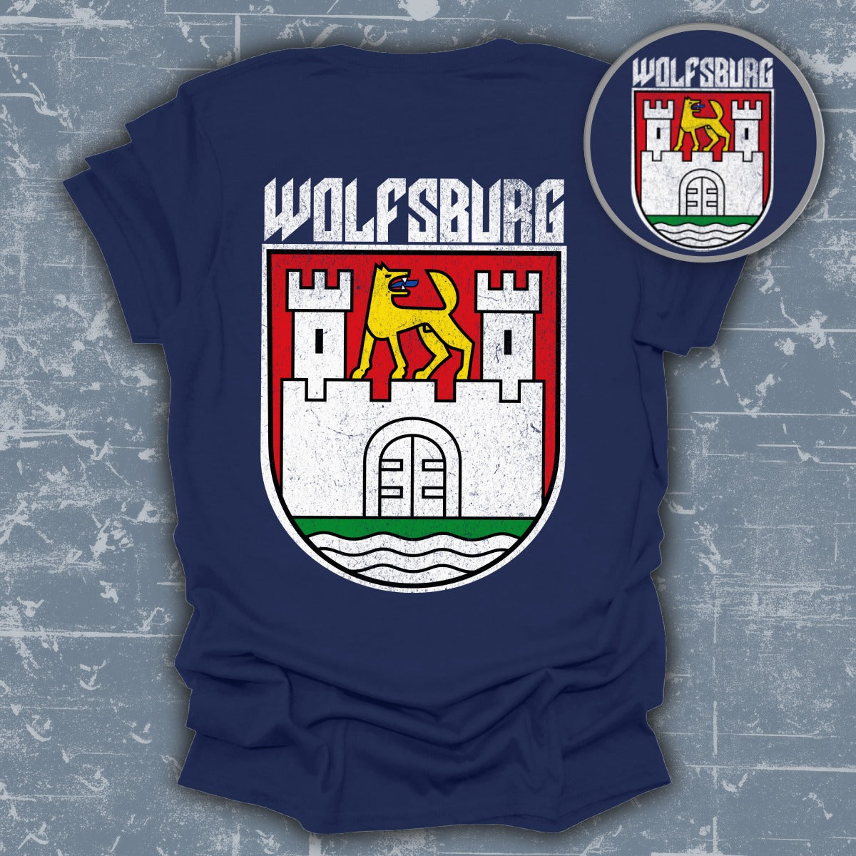 Wolfsburg Emblem Casual Wear T-Shirt for Fans