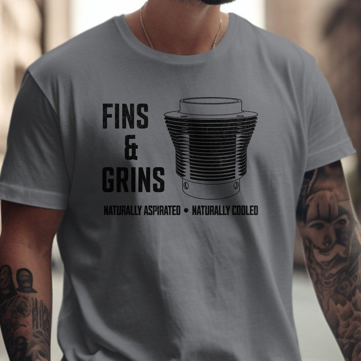 Fins and Grins Naturally Aspirated T-shirt