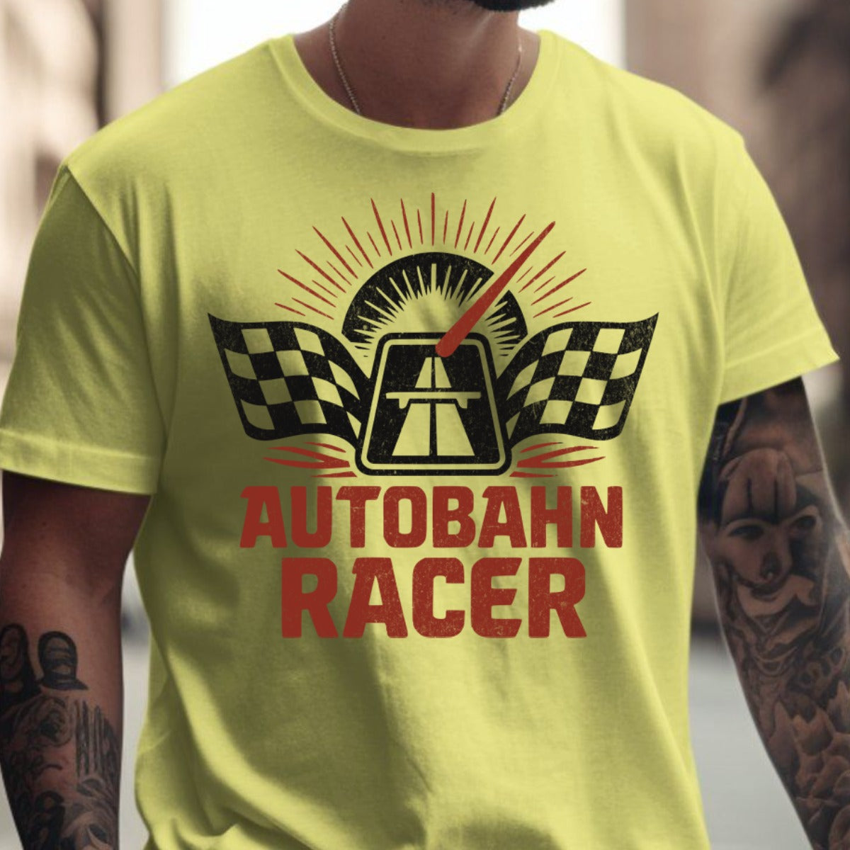 Autobahn Racer Graphic Printed Casual T-Shirt product