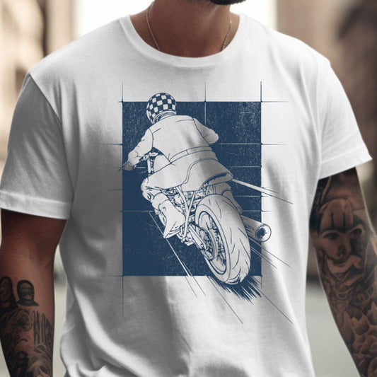 Vintage Motorcycle Graphic Printed T-shirt product