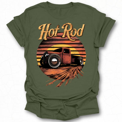 Retro Style Hot Rod Graphic T-shirt