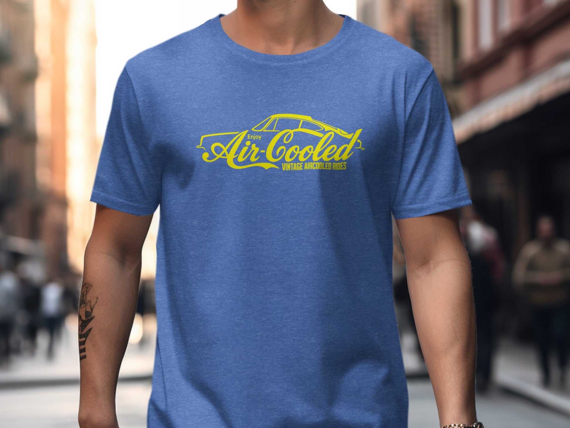 Air Cooled Vintage Racing Enthusiast Blue Shirt product